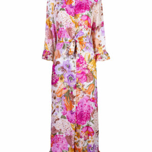 Raffaela D'angelo Caftano lungo stampa fiori