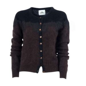 Pink memories Cardigan alpaca con pizzo