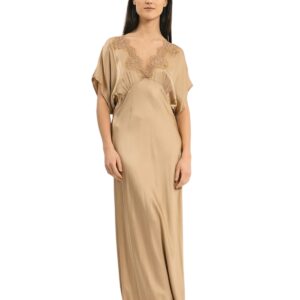 Pink Memories abito lungo Emilia oro