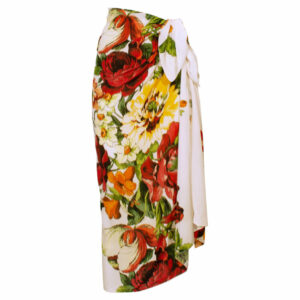 Raffaela D'Angelo pareo grande stampa floreale