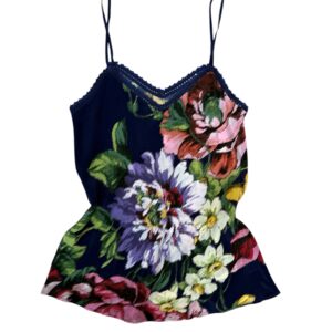 Raffaela D'Angelo Top crepe chine stampa floreale