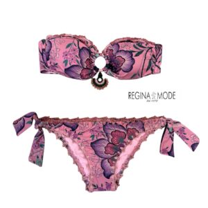 Laetitia Bikini Fascia Stampa Beatrice rosa+crochet