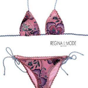 Laetitia Bikini Triangolo stampa Beatrice rosa