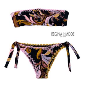 Laetitia Fascia stampa Camilla nero+crochet