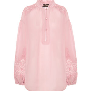 Bazar Deluxe Camicia tina unita con dettagli di pizzo macramè