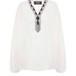 Bazar Deluxe Blusa con collana di perline