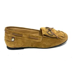 Passion Blanche Dakota scamosciata Camel+Frangia