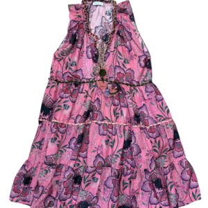 Laetitia Caftano stampa Beatrice rosa