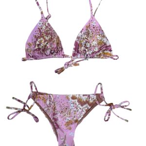 Miss Bikini Triangolo pioggia di strass su micro stampa
