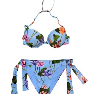 Raffaela D'Angelo Bikini Push up stampa ninfee