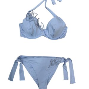 Raffaela D'Angelo Bikini Ferretto Cup C ricamo cordoncino
